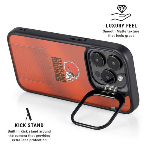 NFL Cleveland Browns Team Jersey iPhone 15 Pro Kickstand Case